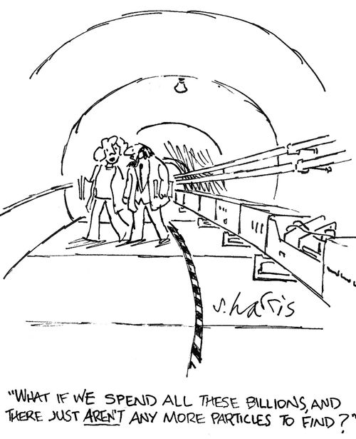 "What if we spend all these billions, and there just aren't any more particles to find?"