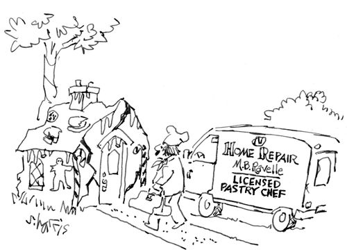 Home repair. M.B. Ravelle. Licensed Pastry Chef.