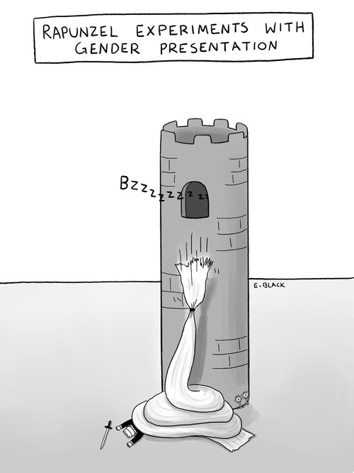 Rapunzel Experiments With Gender Presentation