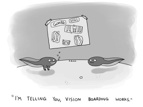 "I'm telling you vision boarding works."