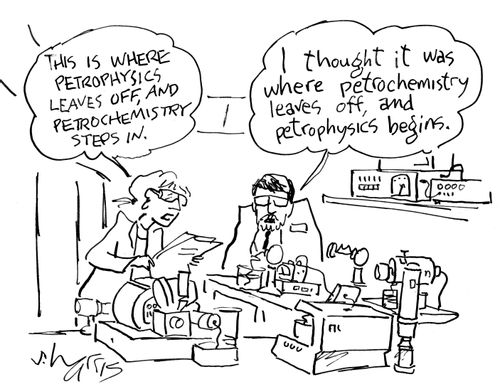 "This is where petrophysics leaves off, and petrochemistry steps in."