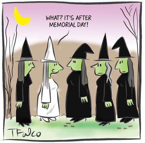 "What? It's after memorial day!"