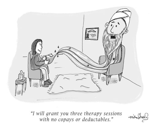 "I will gran you three therapy sessions with no copays or deductables."