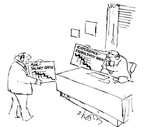 Age-salary ratio
