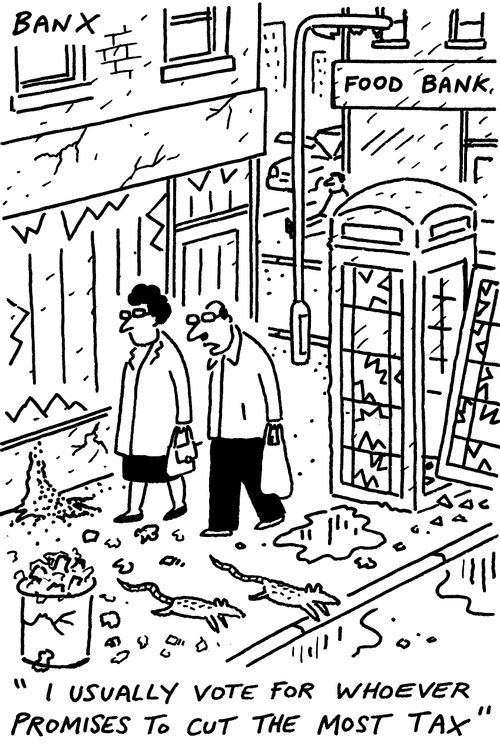 "I usually vote for whoever promises to cut the most tax."