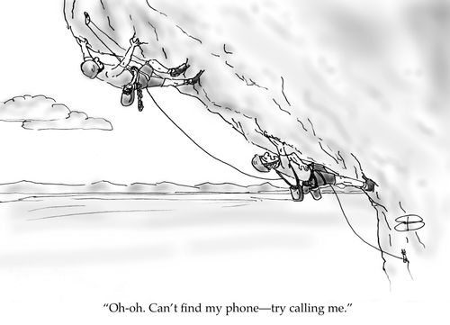 "Oh-oh. Can't find my phone - try calling me."