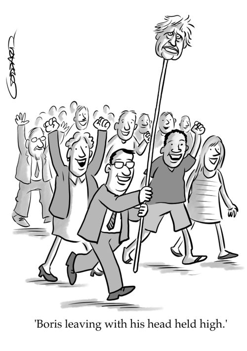 'Leaving with his head held high.'