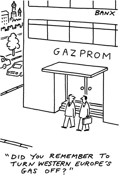 "Did you remember to turn western Europe's gas off?"