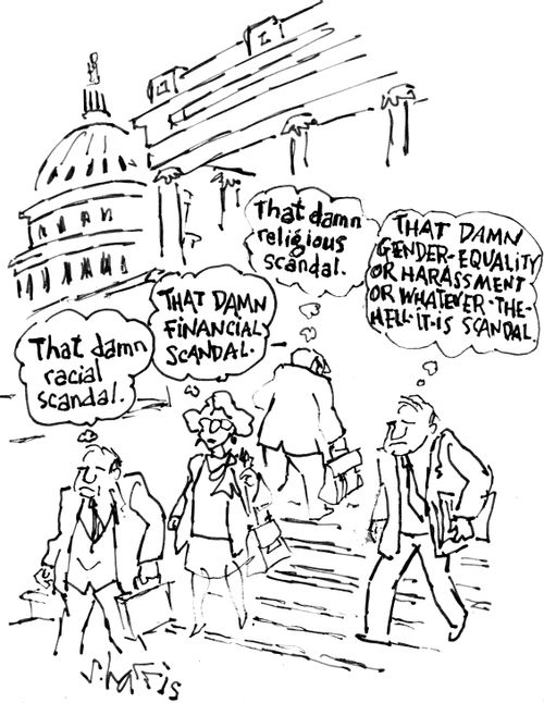 'That damn racial scandal.'