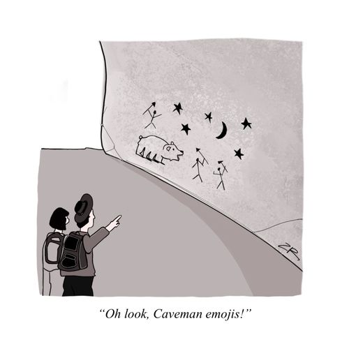 "Oh look, Caveman emojis!"