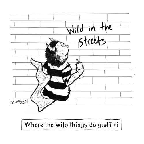 Where the wild things do graffiti