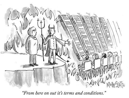 "From here on out it's term and conditions."