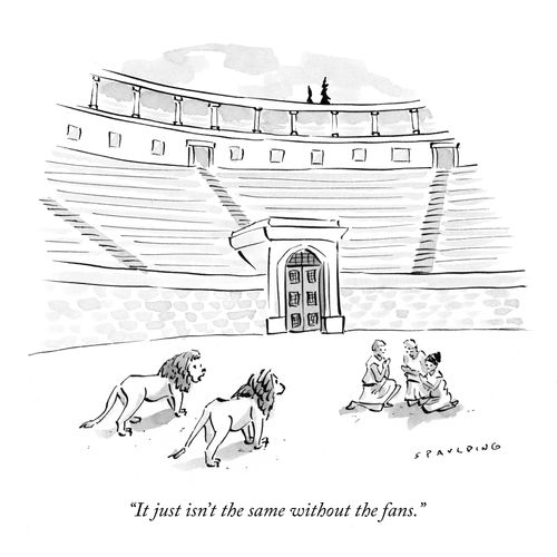 "It just isn't the same without the fans."