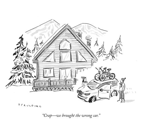 "Crap – we brought the wrong car."
