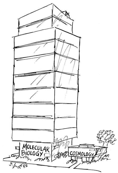 Molecular Biology and Cosmology buildings