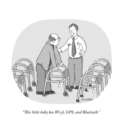 "This little baby has Wi-fi, GPS, and bluetooth."
