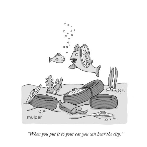 "When you put it to your ear you can hear the city."