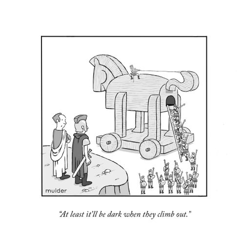 "At least it'll be dark when they climb out."