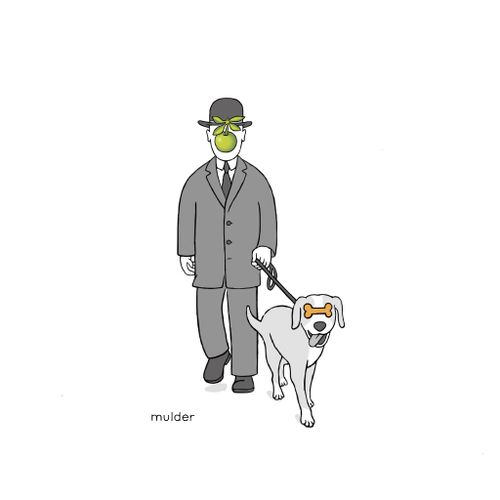 The Son of Man walking his dog