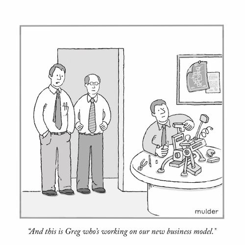 "And this is Greg who's working on our new business model."