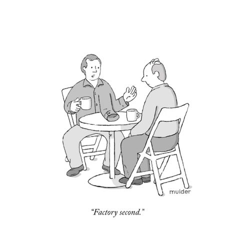 "Factory second."