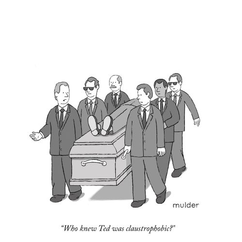 "Who knew Ted was claustrophobic?"
