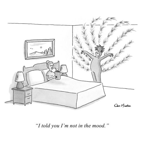 "I told you I'm not in the mood."