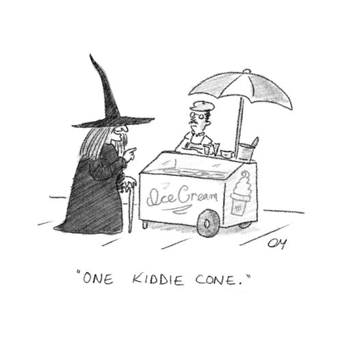 "One kiddie cone."
