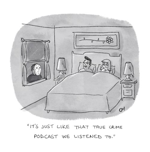 "It's just like that true crime podcast we listened to."