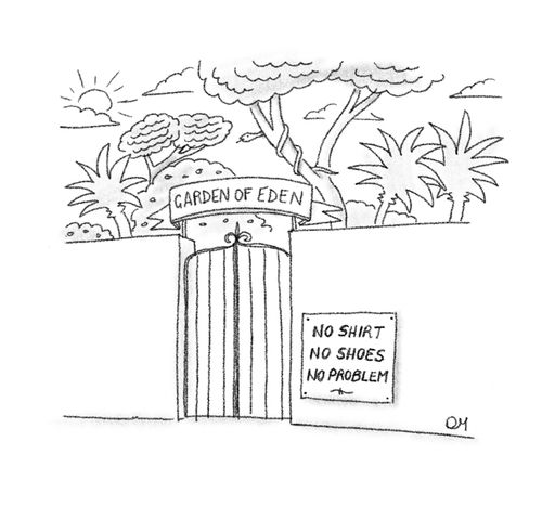Sign to entrance of Garden of Eden.