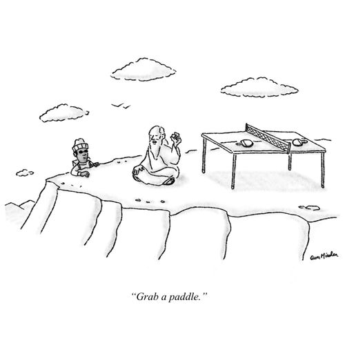 "Grab a paddle."