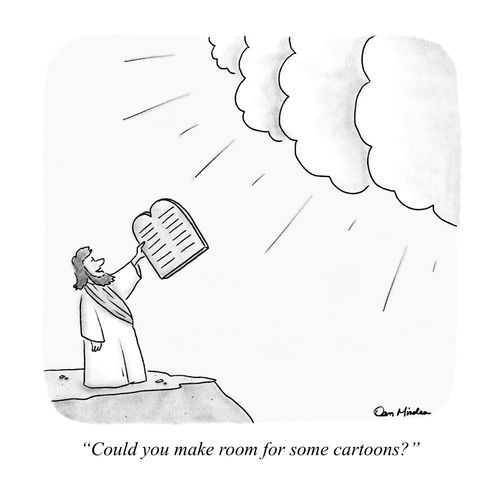"Could you make room for some cartoons?"
