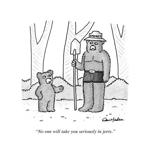 "No one will take you seriously in jorts."