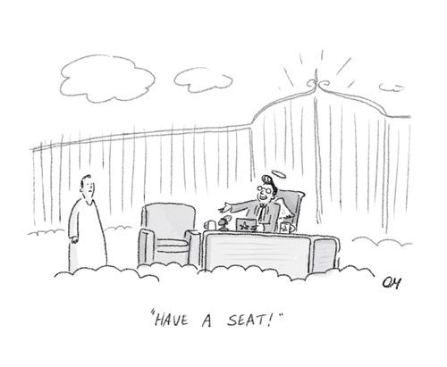 "Have a seat!"