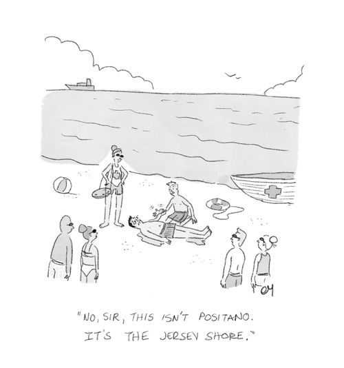 "No, sir, this isn't Positano. It's the Jersey Shore."