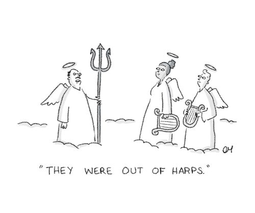 "They were out of harps."