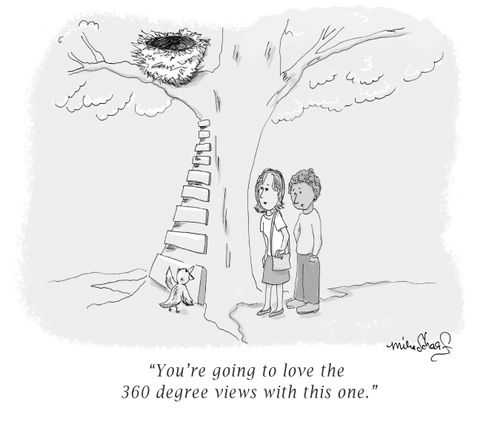 "You're going to love the 360 degree views with this one."