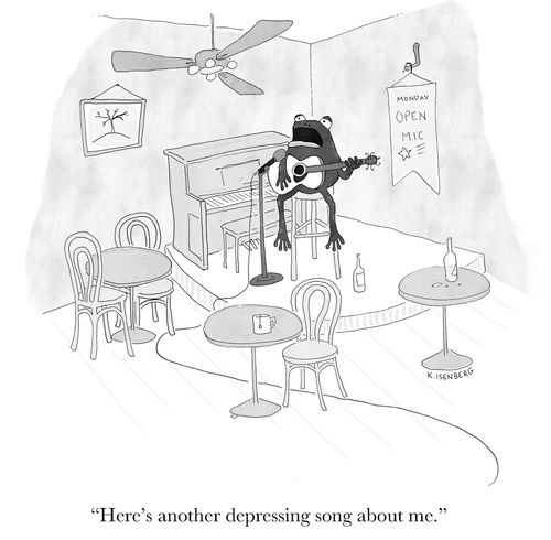 "Here's another depressing song about me."