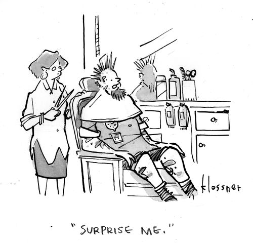 "Surprise me."