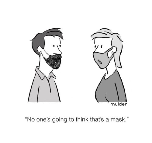 "No one's going to think that's a mask."
