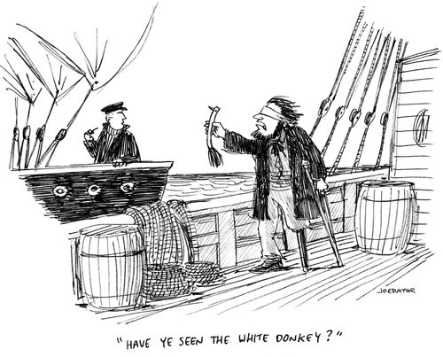 "Have ye seen the white donkey?"