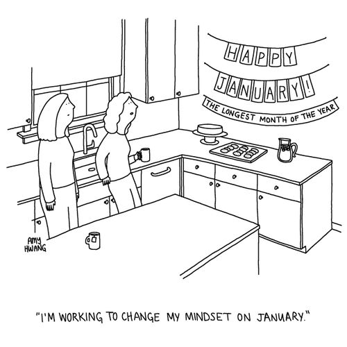 "I'm working to change my mindset on January."