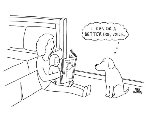 "I can do a better dog voice."