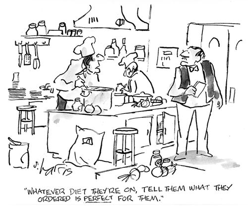 "Whatever diet they're on, tell them what they ordered is PERFECT for them."