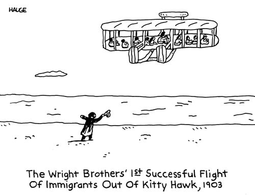 The Wright Brothers' 1st Successful Flight Of Immigrants Out Of Kitty Hawk, 1903.