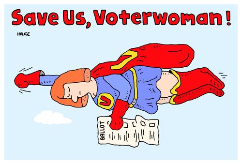 Save us, Voterwoman!