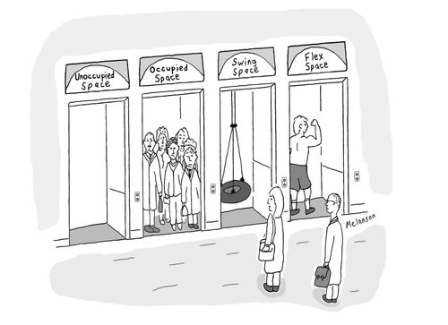 Unoccupied Space/Occupied Space/Swing Space/Flex Space