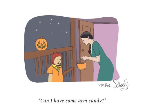 "Can I have some arm candy?"