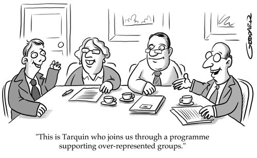 "This is Tarquin who joins us through a programme supporting over-represented groups."