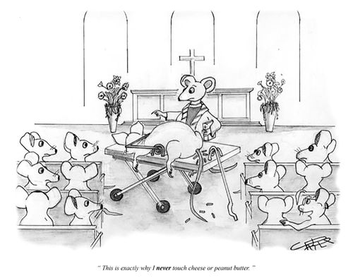 "This is exactly why I never touch cheese or peanut butter."